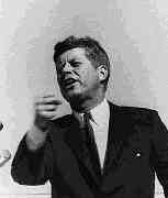 John F. Kennedy Making a Speech